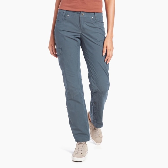 KUHL Splash Roll-Up Pant Metal Blue Size 12 Short Hiking Outdoors Lightweight - Picture 1 of 11